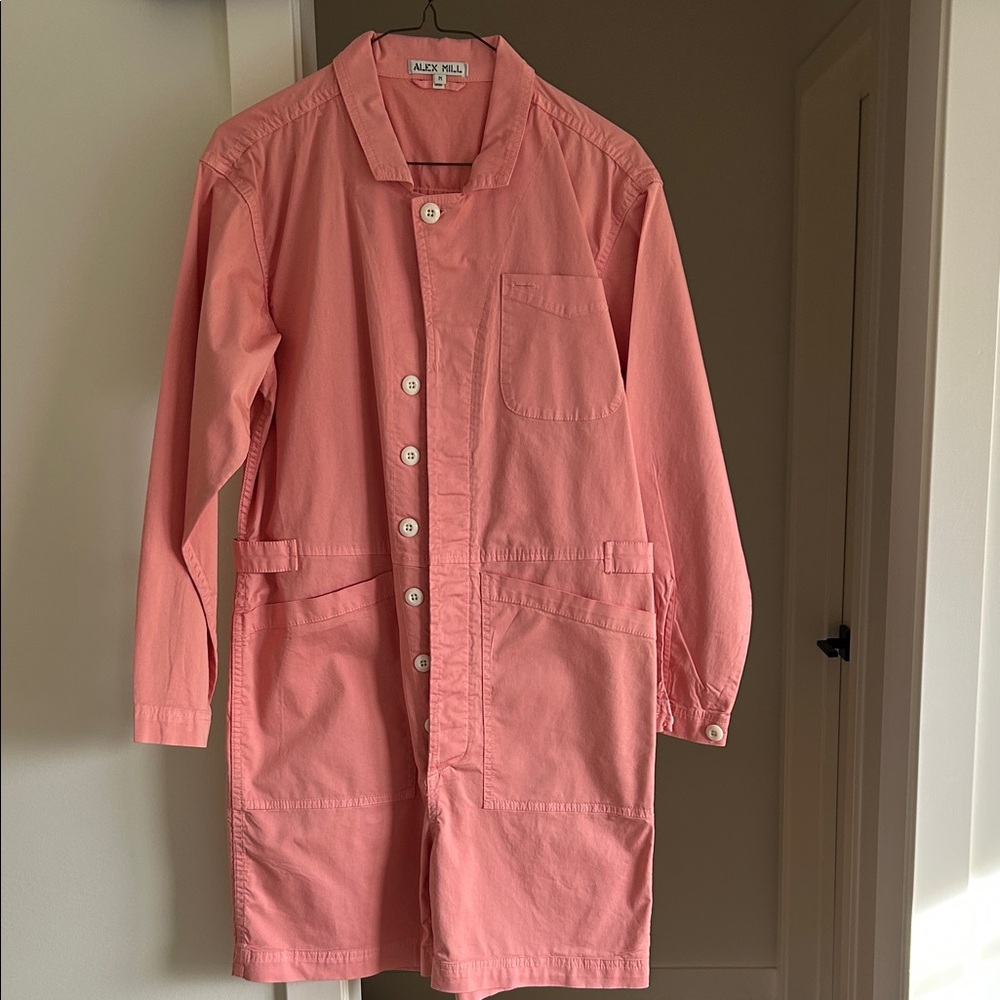 Alex Mill shorts romper jumper. Pink sz Medium